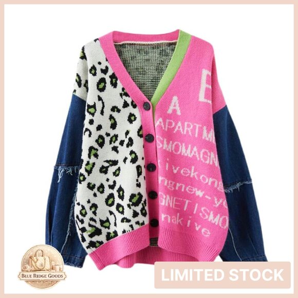 Trendy Long Sleeve Open Front Sweater Cardigan Chunky Knit Oversized